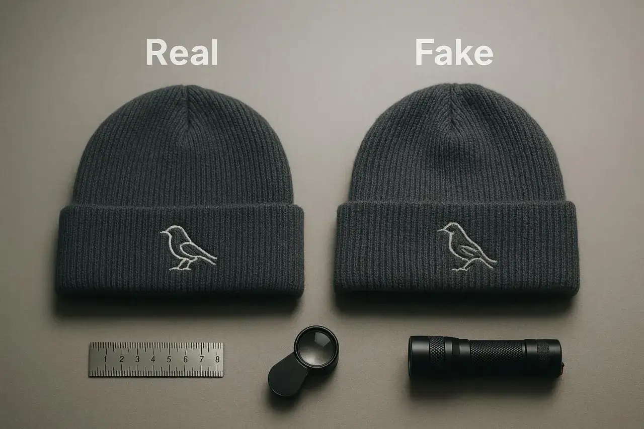 Arc'teryx Bird Head Toque Logo Original vs Fälschung